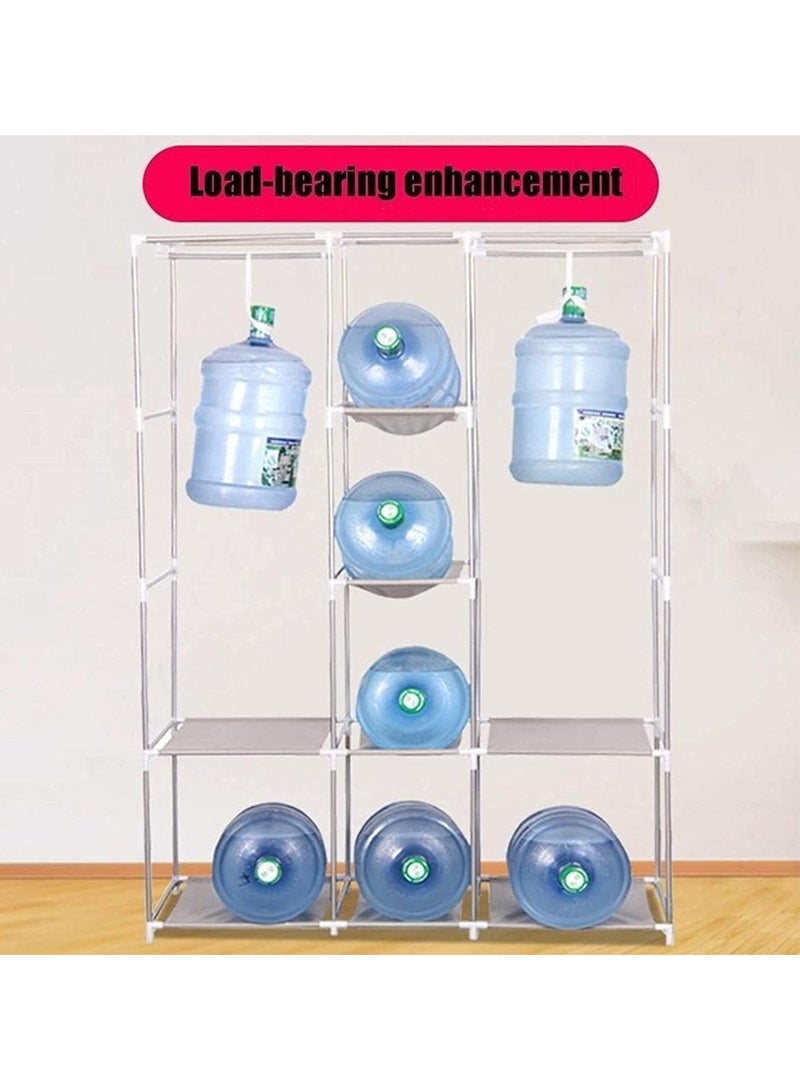 BLOOMING TIME Foldable Non-Woven Cloth Wardrobe: Portable, Dustproof, and Multipurpose Storage Solution for a Simple and Organized Bedroom - Image 3