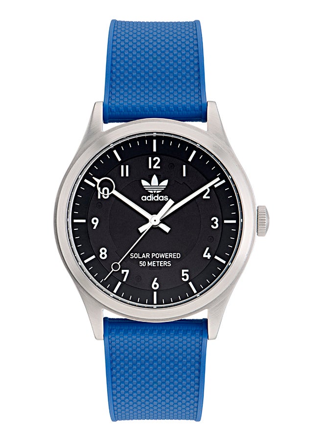Adidas SST Case Black Dial Dark Blue Bio-Based Resin Strap - Image 1