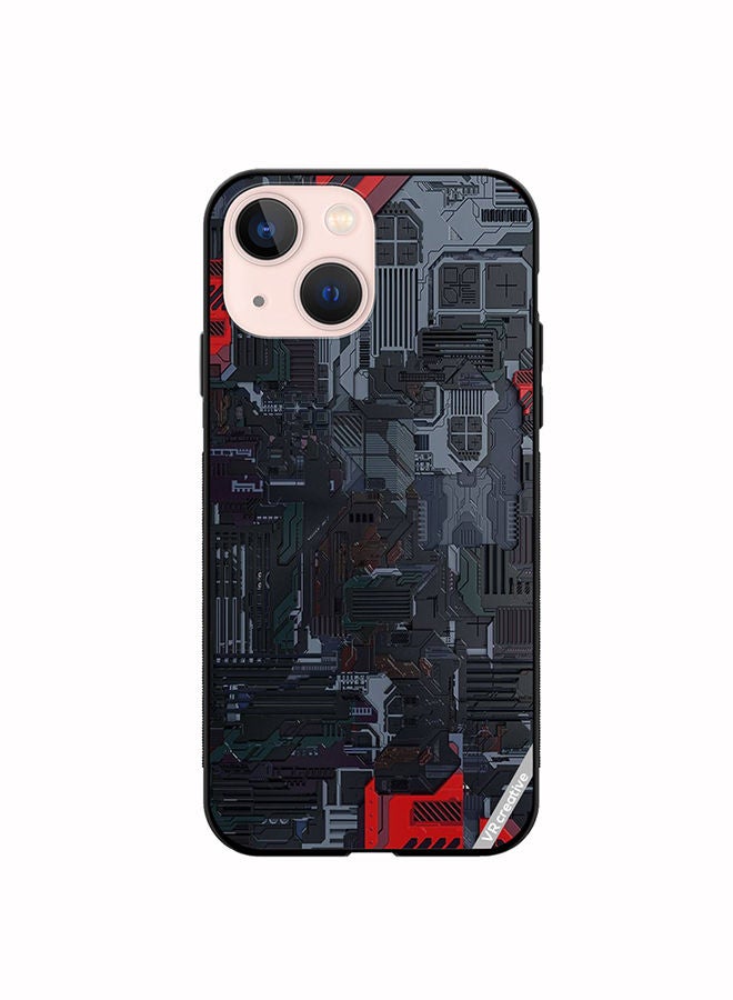 VR CREATIVE Protective Case Cover For Apple iPhone 14 Plus Tech Design Multicolour - Image 1