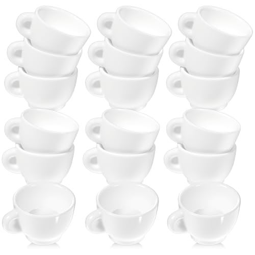 Exclaith 30Pcs Mini Coffee Cups Dollhouse Tiny Coffee Drink Cup Plastic Miniature Tea Mugs Lovely Tableware Coffe Ornaments Small for Desktop Kitchen Crafts Decorations Accessories - Image 1