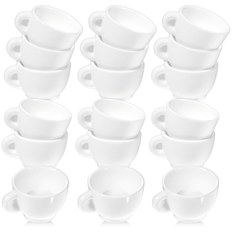 Exclaith 30Pcs Mini Coffee Cups Dollhouse Tiny Coffee Drink Cup Plastic Miniature Tea Mugs Lovely Tableware Coffe Ornaments Small for Desktop Kitchen Crafts Decorations Accessories - Image 3