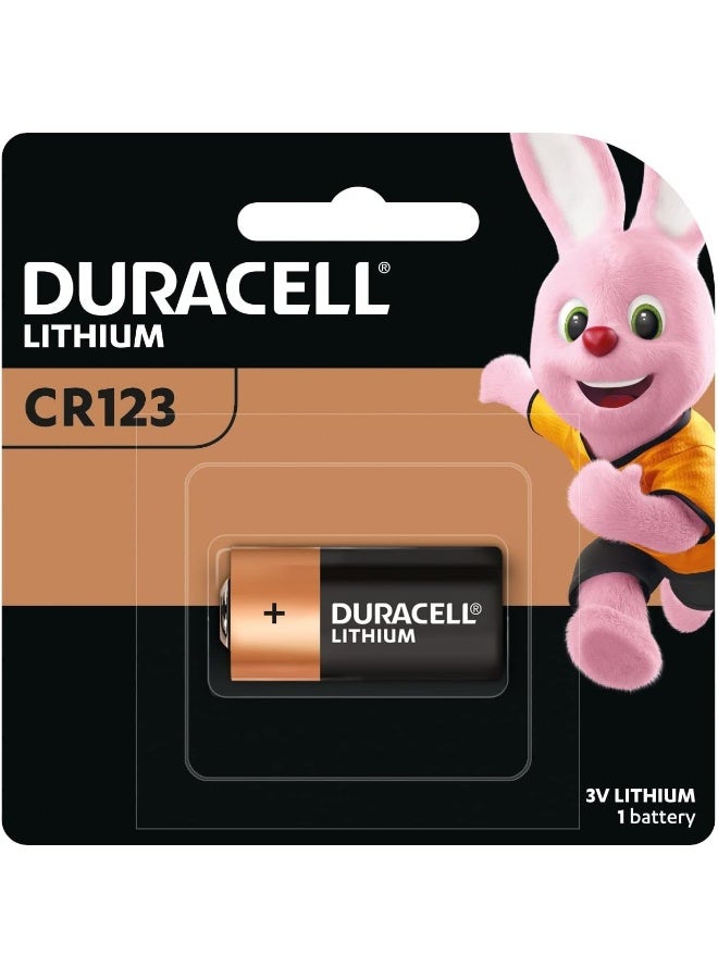 Duracell بطارية دوراسيل ليثيوم CR123 3V، عبوة واحدة - Image 1