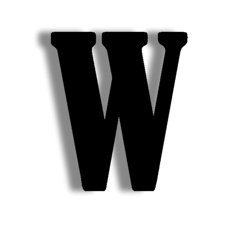vah VAH Black Wood Polished Letter Photo Wall Hanging Decorative Alphabet with Clips W  - Image 1