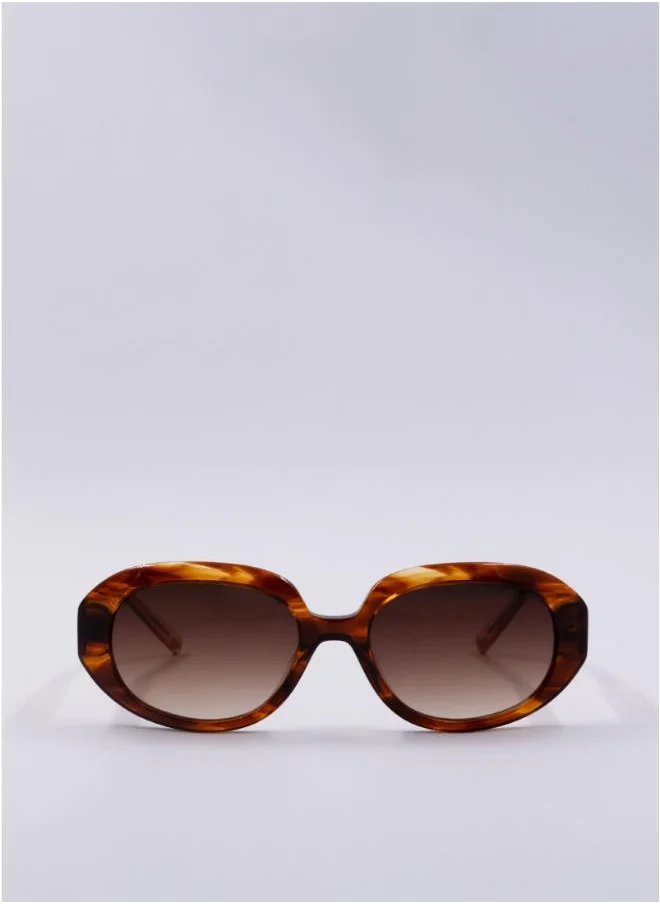 تيد بيكر Penny Oval Sunglasses