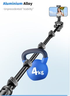 Generic 72.4 inch Handle Detachable Design Balanced and stable shooting multifunctional expansion of the metal tripod selfie stick  - Image 5