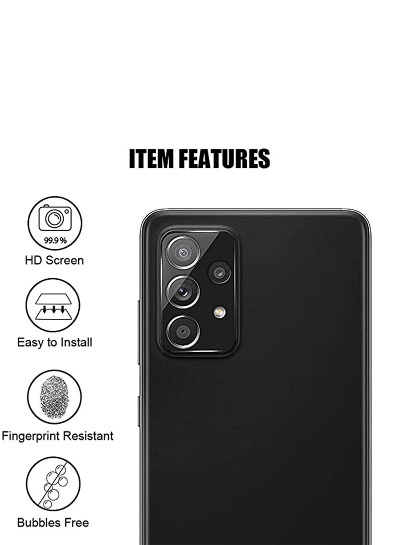 1 Pack Samsung Galaxy A53 5G / A52 / A52 5G / A52s 5G Camera Lens Protector 9H Tempered Glass Film  Anti-Scratch Full Coverage Bubble-Free - Image 4