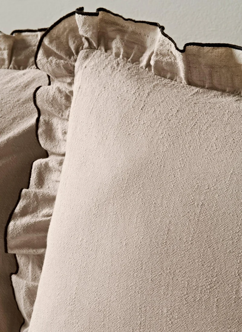 Matalan Natural Textured Frill Duvet Set