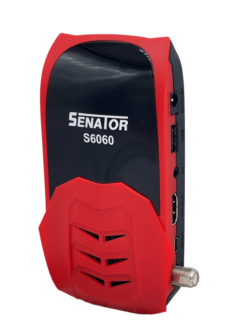 سيناتور S6060 Digital Satellite Receiver Full HD ,Red - Image 1
