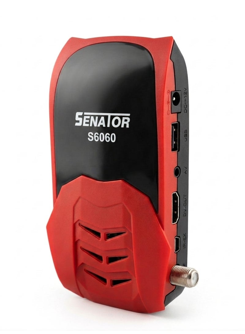 S6060 Digital Satellite Receiver Full HD ,Red