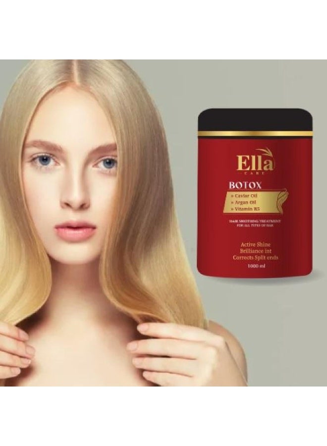 Ella Care Botox for smoothness and density with a formula of keratin, vitamin E and shea butter from ella care, 1000 ml - Image 3