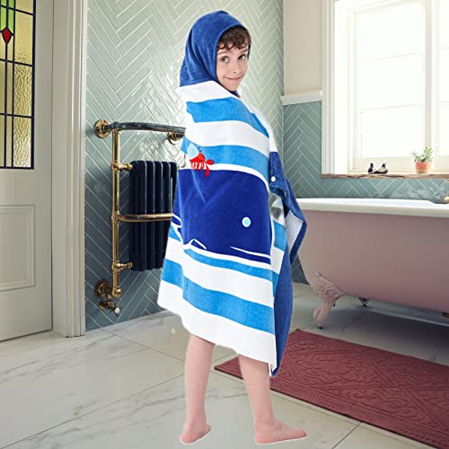 Bavilk Kids Bath Towels, Kids Towel Girls Boys Hooded Beach,Bathroom,Pool Swim Towels 30 × 50 INCH Large Size Ultra Absorbent Cute Cartoon Animal Full Vitality 100% Cotton Wearable Wrap for Child - Image 3