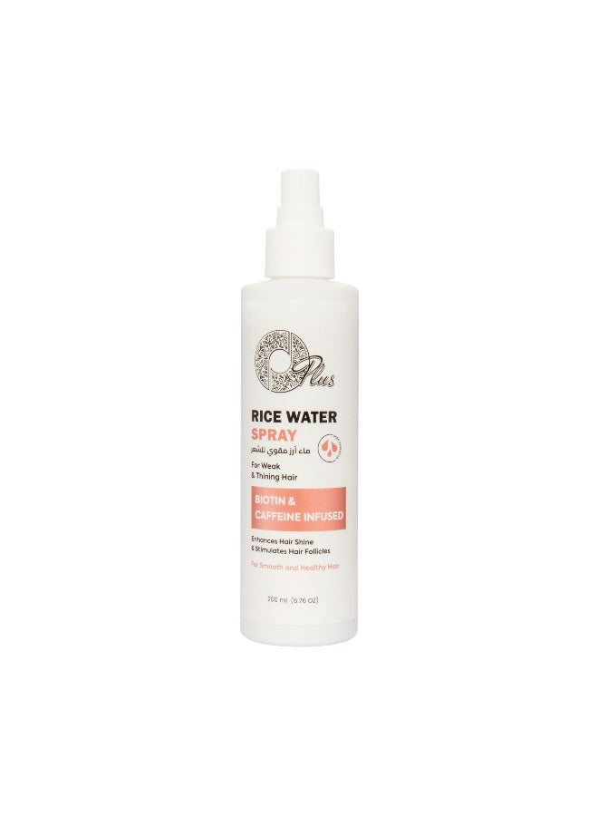 Oplus Rice Water Hair Spray | Biotin & Caffeine for Growth & Shine 200 ml - Image 1