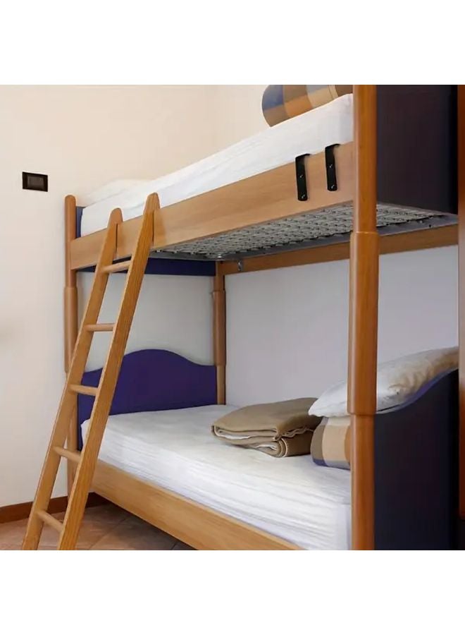 Heavy Duty Black Metal Bunk Bed Ladder Hooks 2pcs Durable Safety Hooks Easy Install - Image 5