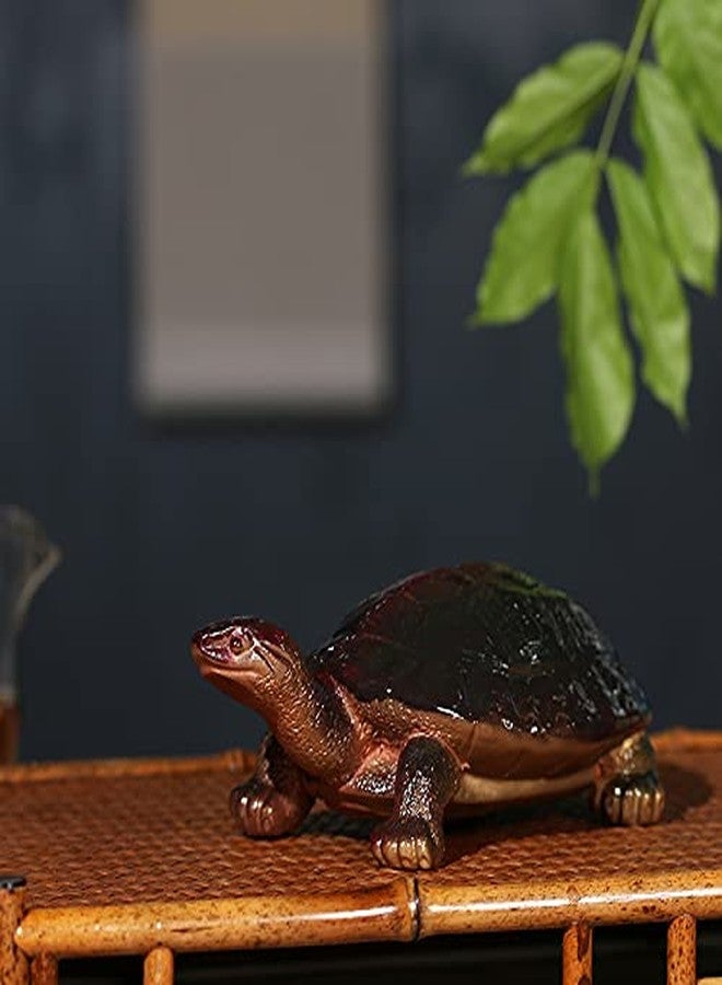 LYART Color Changeable Tea Pet Cute and Fine Kung Fu Zisha Tea Pet for Tearoom Ornament Accessories Gift for Tea Lover (Tortoise) - Image 5