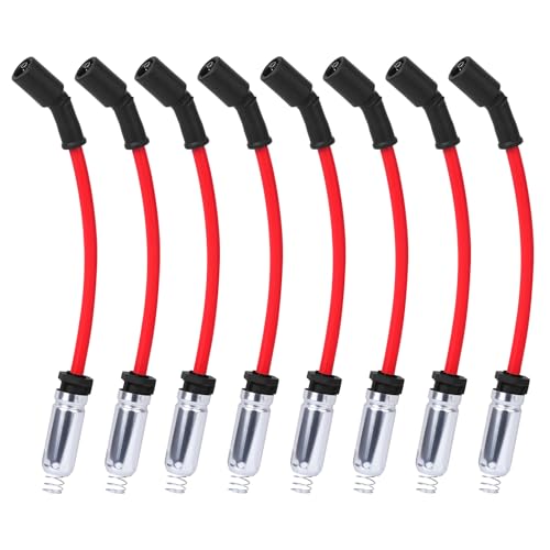 Ozikutech High Performance Spark Plug Ignition Wires Set Fit for 2000-2021 Chevy Silverado Tahoe Suburban Avalanche GMC Sierra Yukon Cadillac Escalade 4.8 5.3 6.0 6.2 V8, Replace OEM# 9748HH 19431551 - Image 1