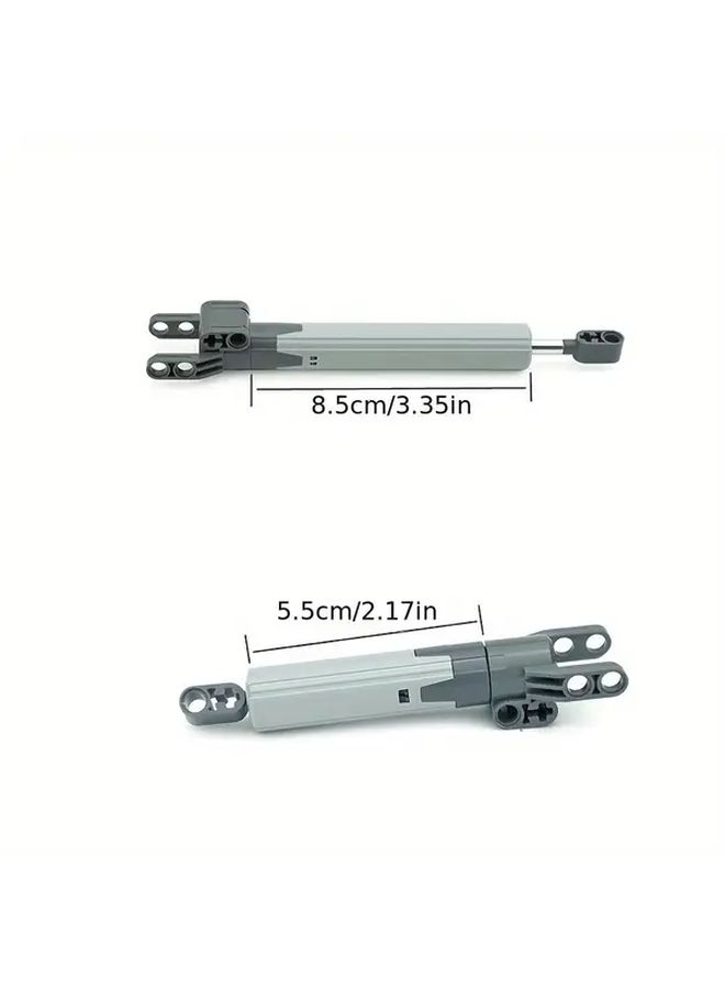 MOC Technology Linear Actuator Push Rod Dynamic Telescopic Screw Lifter Building Block Accessories 92693 Gray 4pcs - Image 4
