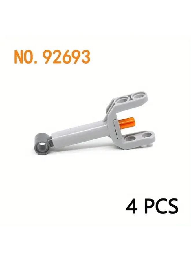MOC Technology Linear Actuator Push Rod Dynamic Telescopic Screw Lifter Building Block Accessories 92693 Gray 4pcs - Image 2