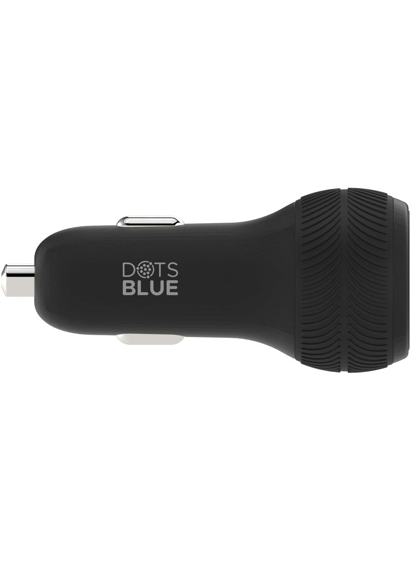 DOTS BLUE CAR CHARGER 40W Double PD 3.0 PD20W+PD20 - Image 1