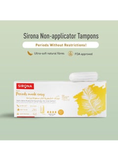 Sirona Tampons For Heavy Flow, Biodegradable Tampons, FDA Approved 20 Pcs  - Image 3