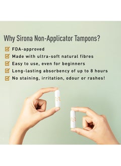 Sirona Tampons For Heavy Flow, Biodegradable Tampons, FDA Approved 20 Pcs  - Image 4