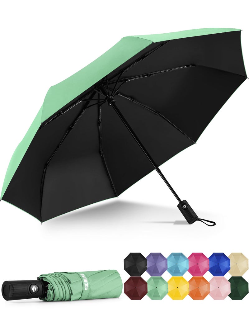Yoobure Windproof Travel Umbrella - Automatic Umbrellas for Rain, Compact Folding Umbrella with UV Protection, Lightweight Portable Design for Backpack/Walking/Car, Sun & Storm Ready - Image 1