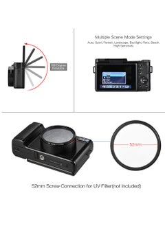 Generic 2.7K Full HD 30MP Digital Video Camera Cam Camcorder 3.0 Inch Rotatable Screen 4X Digital Zoom with 32G Memory Card  - Image 4