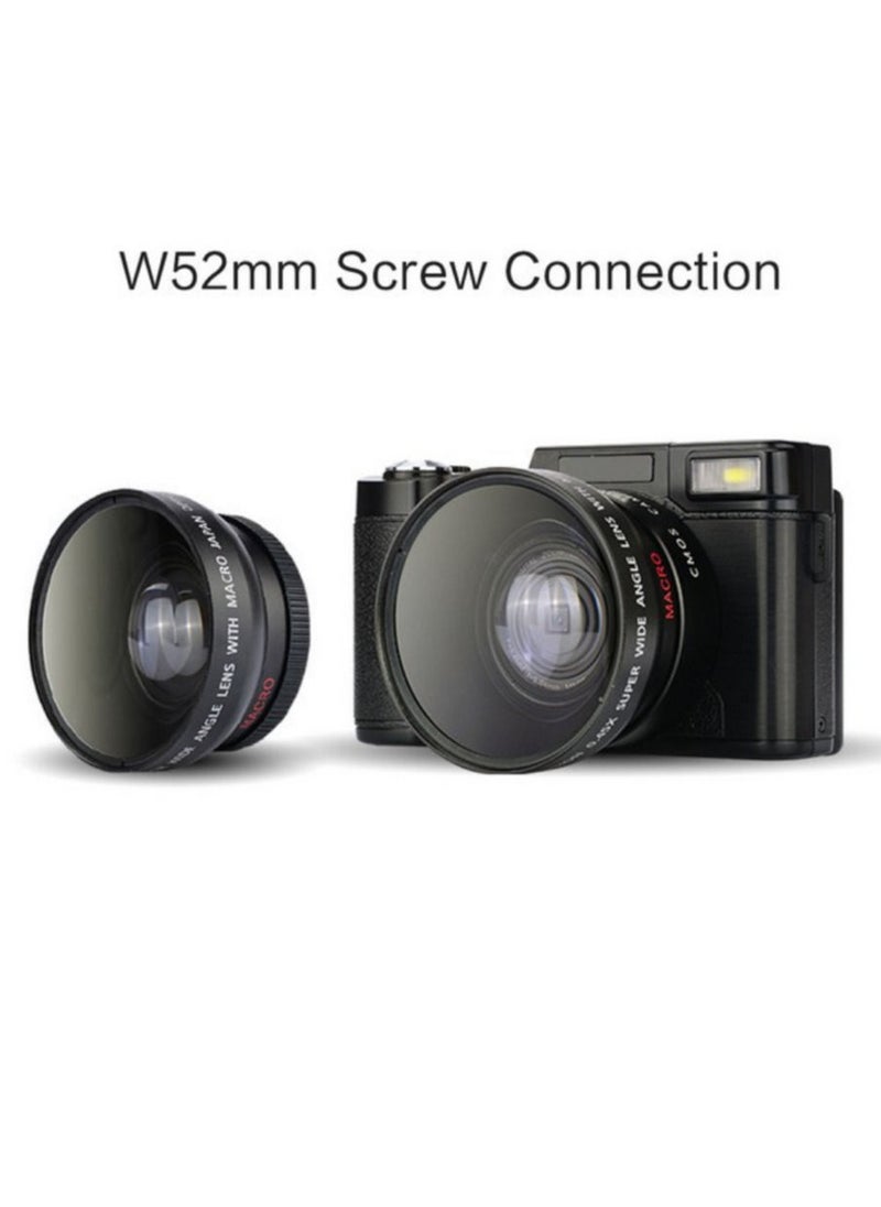 Generic - 2.7K Full HD 30MP Digital Video Camera Cam Camcorder 3.0 Inch Rotatable Screen 4X Digital Zoom with 32G Memory Card - Image 1