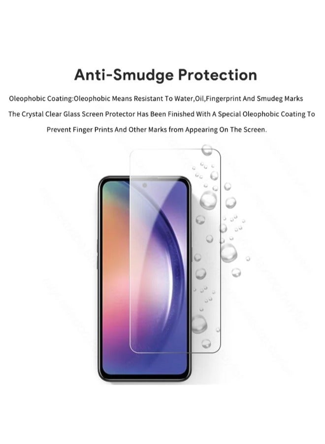 اس-توب شاشة حماية لموبايل سامسونج جالكسي A24 4G 5G قزاز (Samsung Galaxy A24 4G 5G) طبقة من الزجاج المقوى بدون حواف سوداء, حماية كاملة لشاشة هاتفك ضد الكسر و التوهج من S-TOP - Image 5