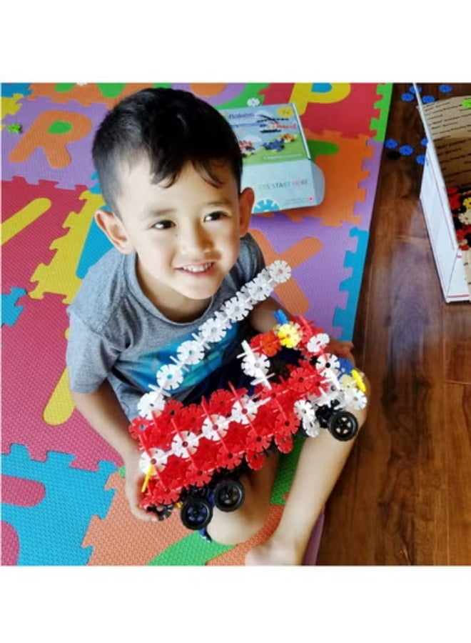Brain Flakes VIAHART Brain Flakes 3-in-1 Building Kit with Detailed Step by Step Instructions - 580 Pieces to Build All 3 Vehicles - Wheel Pieces and Special Parts are Included - Ages 7 and Up - Image 4