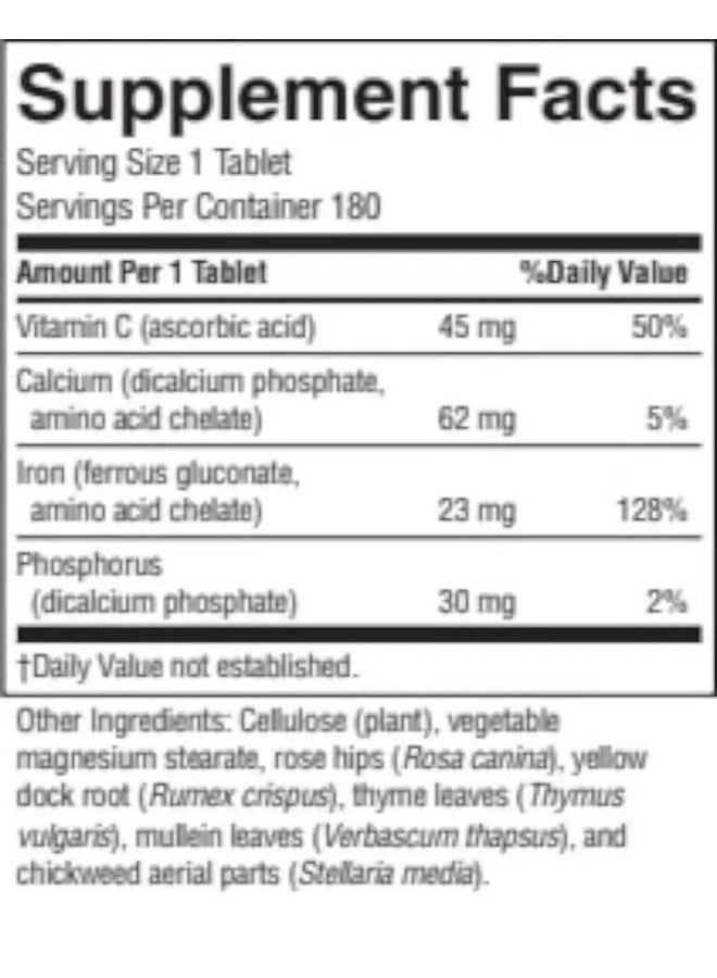 Nature's Sunshine Iron-Chelated 25mg, 180 Tablets | Provides Circulatory System Support, Helps the Transport of Oxygen to the Tissues, and Provides 25 mg Iron per Tablet - Image 4