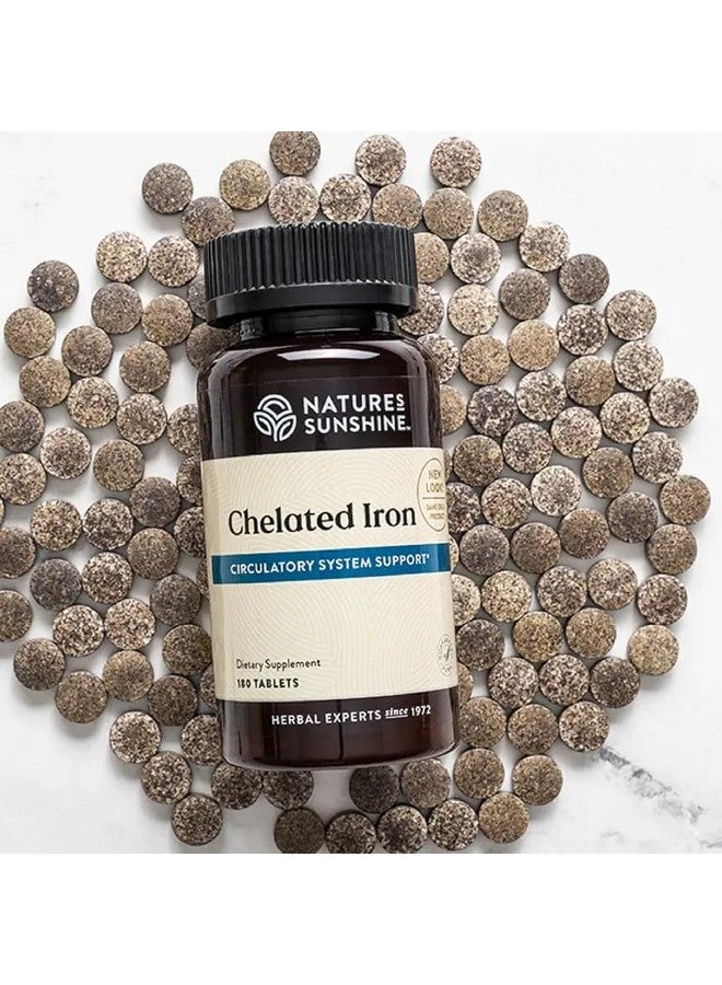 Nature's Sunshine Iron-Chelated 25mg, 180 Tablets | Provides Circulatory System Support, Helps the Transport of Oxygen to the Tissues, and Provides 25 mg Iron per Tablet - Image 3