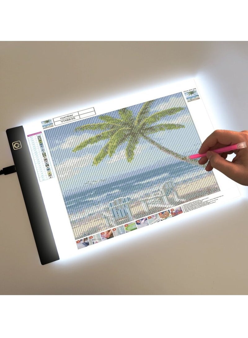 LED Drawing Copy Board for Kids – 3-Level Dimmable A5 Painting Tablet Light Pad – Perfect for Anime Drawing, Tracing, and Educational Learning – Ideal Christmas, Halloween, Thanksgiving, and Easter Gift - Image 2