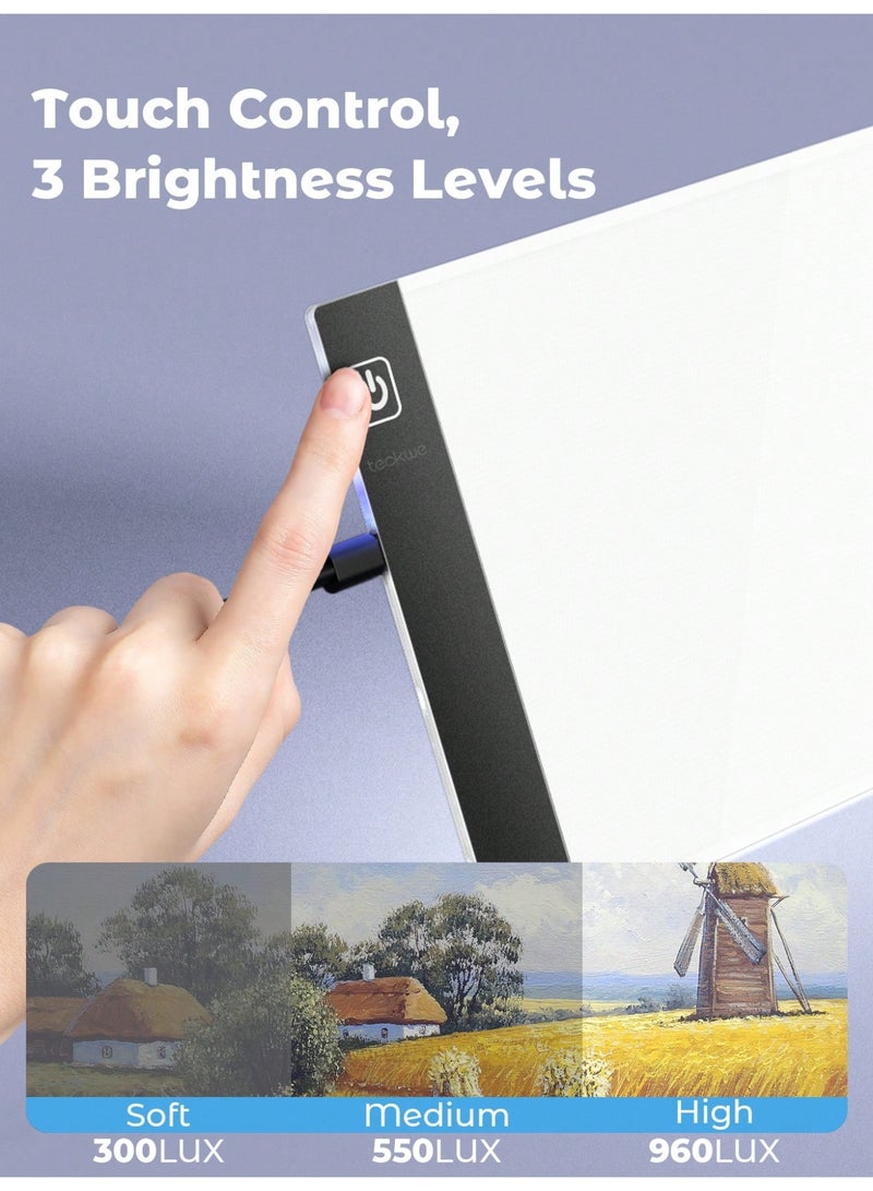 LED Drawing Copy Board for Kids – 3-Level Dimmable A5 Painting Tablet Light Pad – Perfect for Anime Drawing, Tracing, and Educational Learning – Ideal Christmas, Halloween, Thanksgiving, and Easter Gift - Image 5