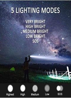 Nextool NexTool Rechargeable Torch 2000 Lumens, High Brightness LED Torch Light, IPX7 Waterproof, 5 Light Modes, 380 Meters Super Penetration Flashlight for Camping Hiking and Emergencies Light  - Image 4