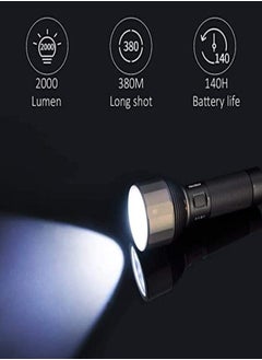 Nextool NexTool Rechargeable Torch 2000 Lumens, High Brightness LED Torch Light, IPX7 Waterproof, 5 Light Modes, 380 Meters Super Penetration Flashlight for Camping Hiking and Emergencies Light  - Image 3