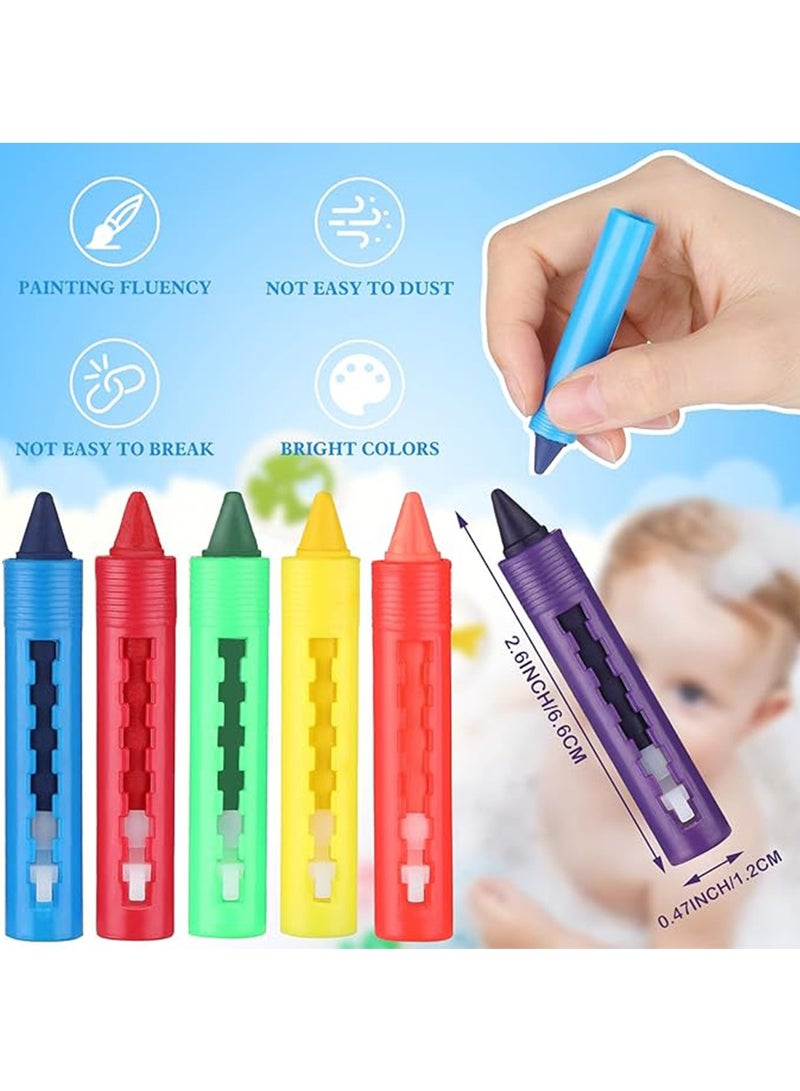 12 Pieces Bath Bathtub Crayons Washable Easy Clean Bathtime Crayons Colorful Bathtub Shower Markers Toys Bath Paint for Toddlers Kids - Image 3