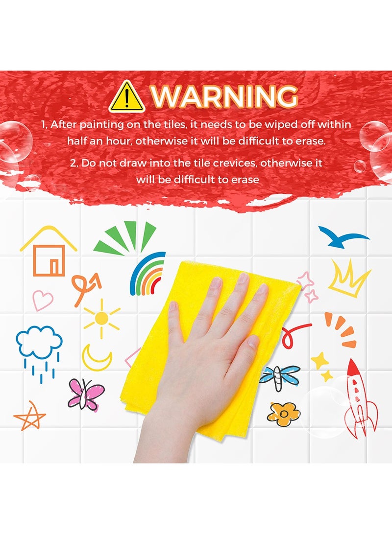 12 Pieces Bath Bathtub Crayons Washable Easy Clean Bathtime Crayons Colorful Bathtub Shower Markers Toys Bath Paint for Toddlers Kids - Image 2