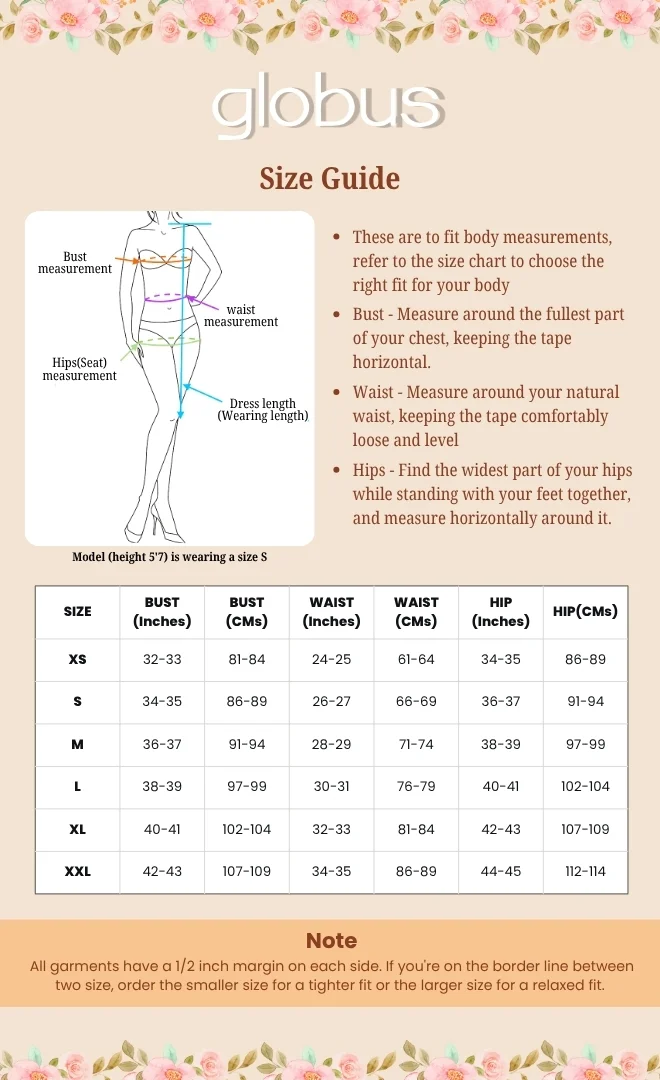 globus Women Ethnic Motifs Yoke Design Embroidered Anarkali Kurta