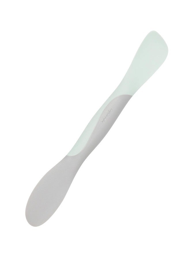 Tovolo Mini Scoop and Spread Tool for Kitchen Meal Prep Small Sandwich Spreader Spatula for Peanut Butter Jelly, Silicone BPA Free Dishwasher Safe Scooper Spreader, Blue Haze and Oyster Gray - Image 1