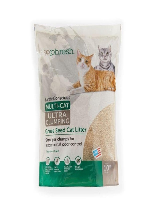 So Phresh Extreme Clumping Unscented Grass Seed Cat Litter 10 lbs. - Image 1