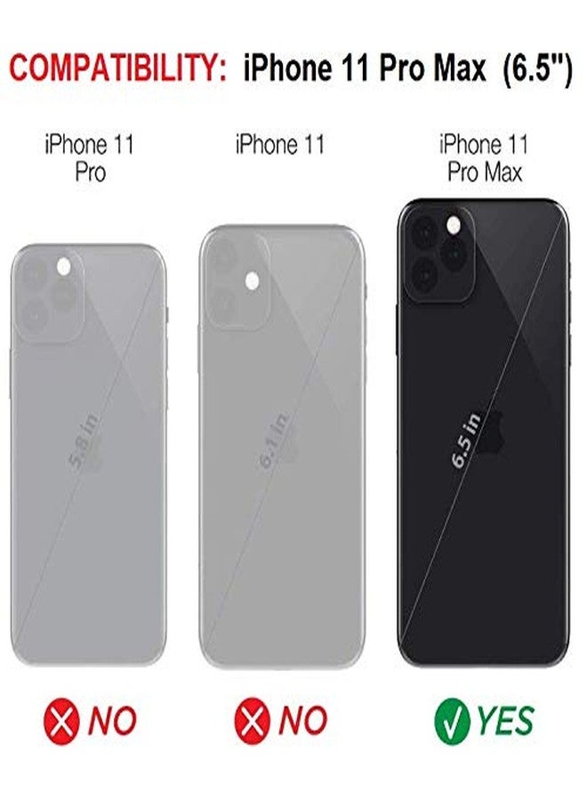 جراب وحافظة BELTRON لهاتف iPhone 11 Pro Max، غطاء متين وحافظة مع مسند مدمج متوافق مع Apple iPhone 11 Pro Max (2019) - أزرق المحيط الهادئ - Image 3
