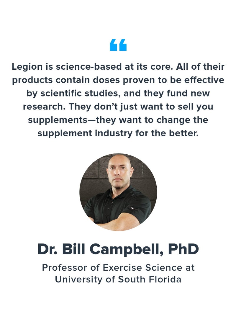 Legion Athletics Plant+ Vegan Protein Powder, Cinnamon Cereal, Pea and Rice Protein, Naturally Sweetened & Flavored, No Added Sugars, 24 grams Per Serving, 680 g/1.5 Lbs, 20 Servings - Image 5