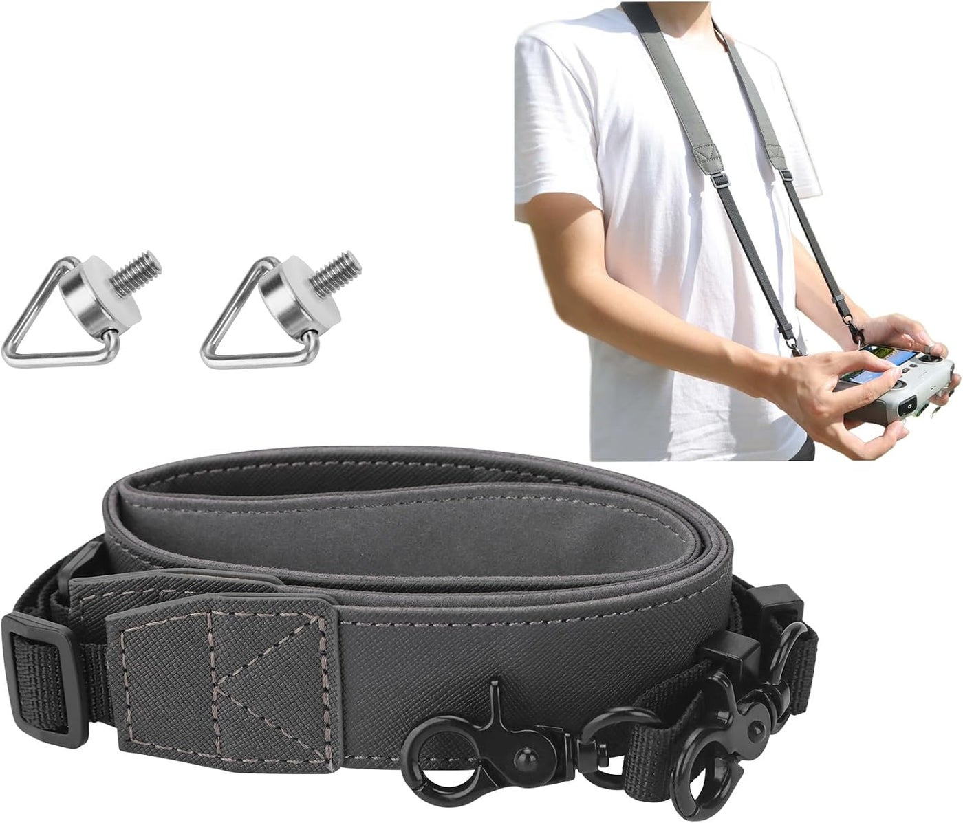 نالاكال Nalacal Adjustable Pu Lanyard For Dji Rc Plus 1 2