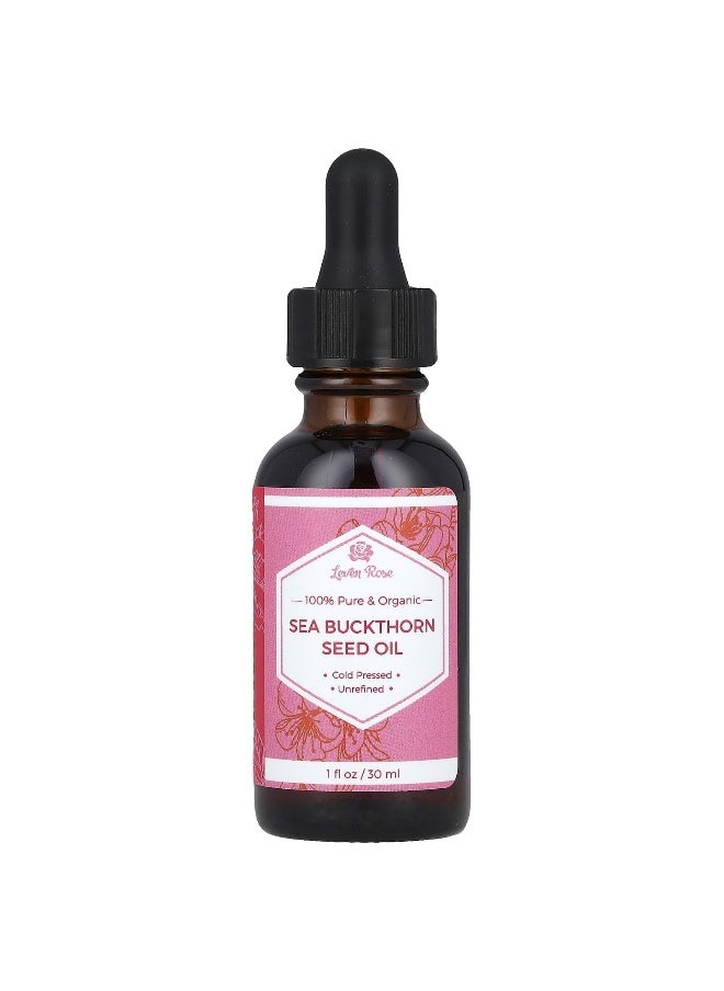 Leven Rose Leven Rose, 100% Pure & Organic, Sea Buckthorn Seed Oil, 1 fl oz (30 ml)  - Image 1