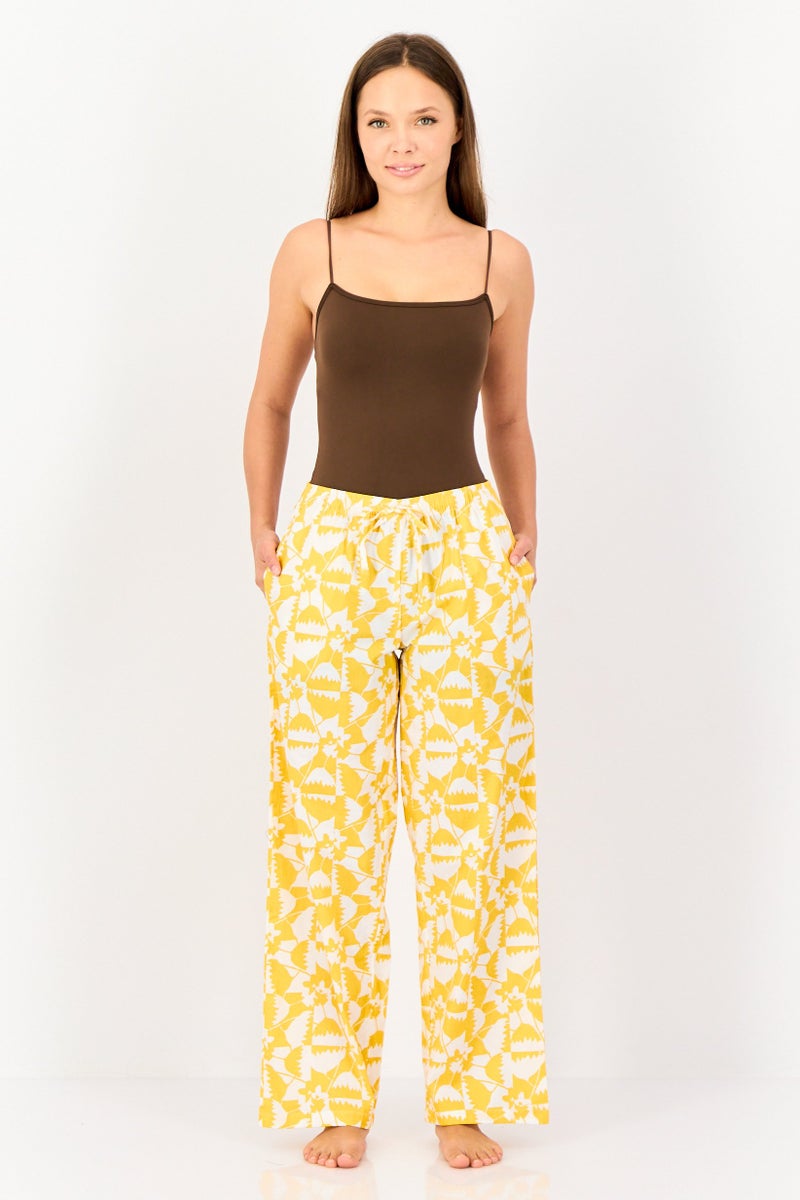 zivame Women Allover Print Drawstring Pyjama, Multicolor - Image 4