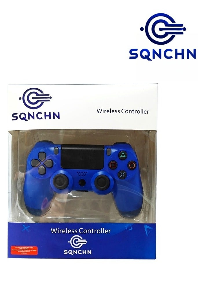 إس كيو إن سي إتش إن وحدة تحكم PS4 لاسلكية - اهتزاز مزدوج، لوحة لمس بإضاءة LED، وظيفة صوت، متوافقة مع PS4 Pro/Slim/PC، تجربة ألعاب احترافية - Image 2
