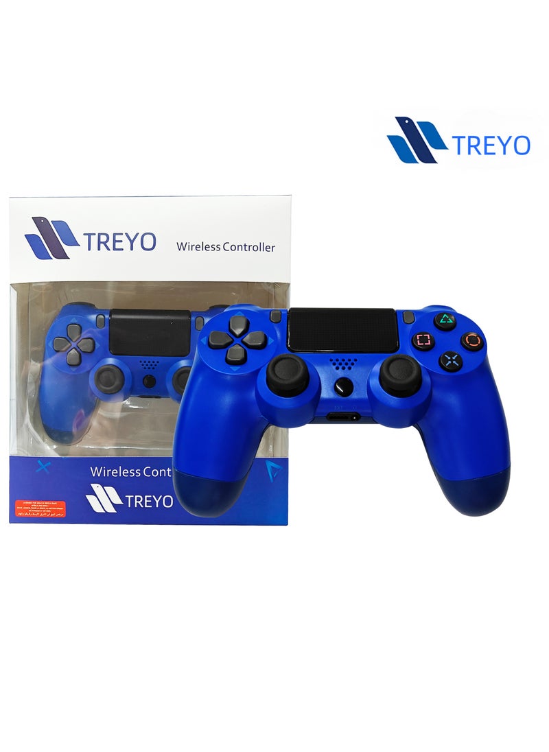 TREYO - Wireless PS4 Controller - Dual Vibration, LED Touch Pad, Audio Function, Compatible with PS4 Pro/Slim/PC, Pro-Level Gaming Experience - Image 1