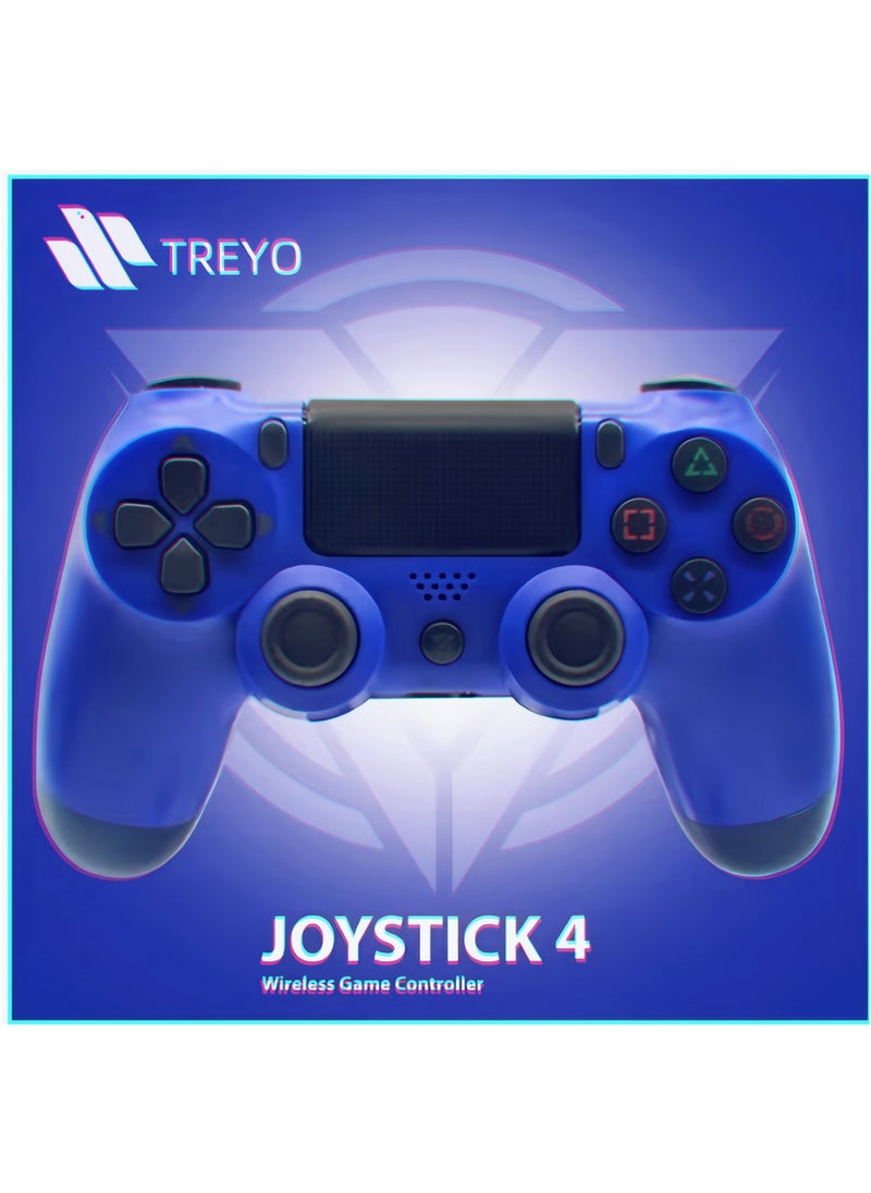 TREYO - Wireless PS4 Controller - Dual Vibration, LED Touch Pad, Audio Function, Compatible with PS4 Pro/Slim/PC, Pro-Level Gaming Experience - Image 1