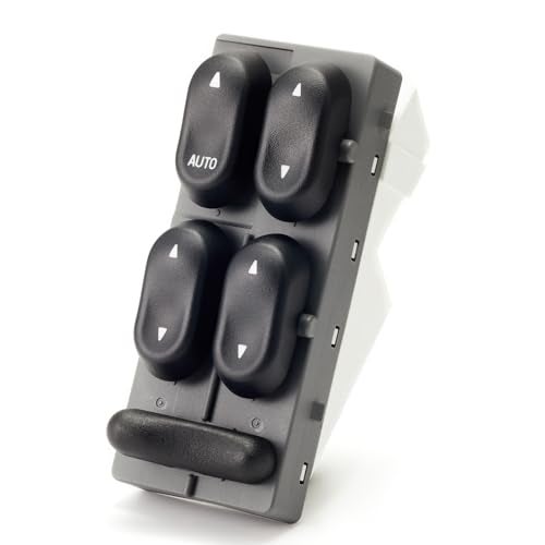 Lin Cin Yin Power Window Switch Driver Side for 1999-2001 Ford F250 F350 Super Duty Expedition Excursion Navigator,1996-1999 Taurus Mercury Sable,2002 Blackwood Front Left Master Window Control Button XL1Z14529BA - Image 1