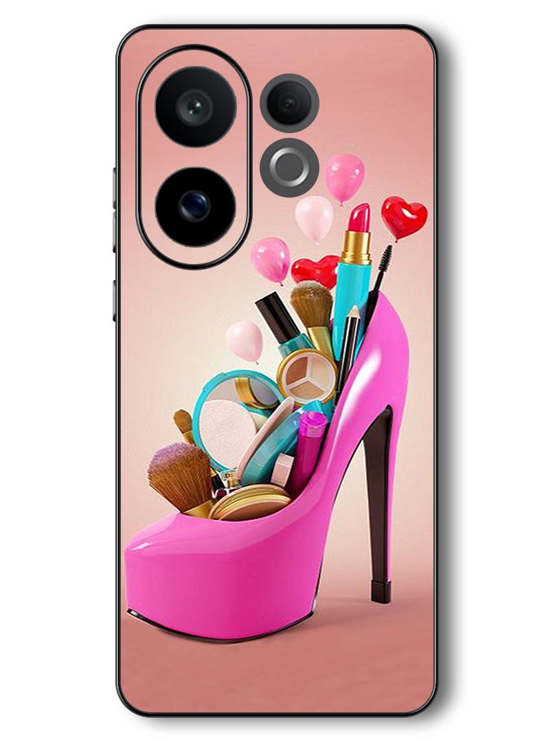 Theodor Case Compatible with Vivo V60 6.77 Inch Protection Shockproof Bumper Cover Shoe With Makeup Items - Image 1